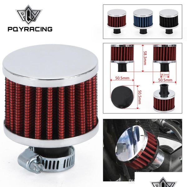 

air filter 12mm 25mm car air filter for motorcycle cold intake high flow crankcase vent er mini breather filters pqy-ait12 drop deliv dhsf4