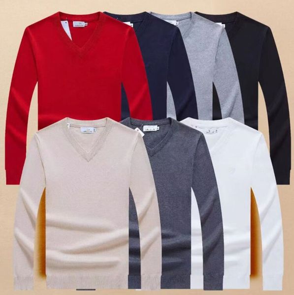 

22ss polo crocodile sweaters mens sweatshirt long sleeve embroidery couple sweater spring autumn loose pullover 203, White;black