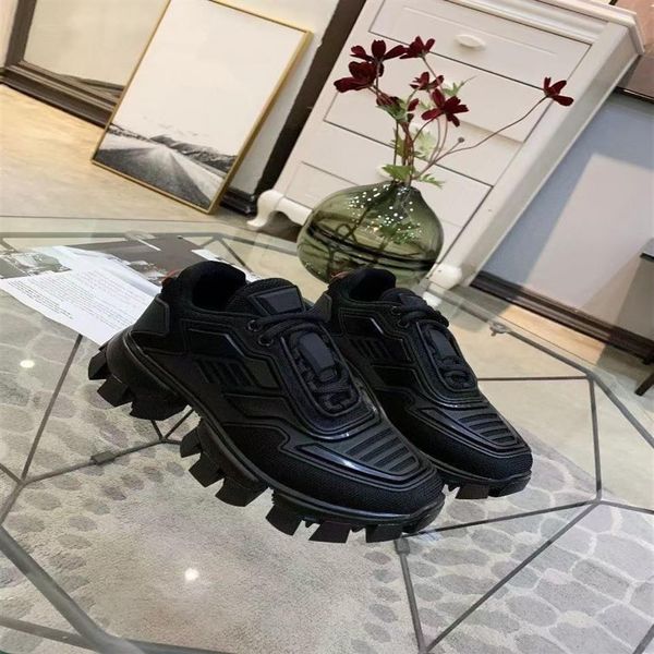 

designe mens cloudbust thunder knit sneakers luxury designer oversize sneaker light rubber sole 3d trainers womens big size 36-46253e, Black