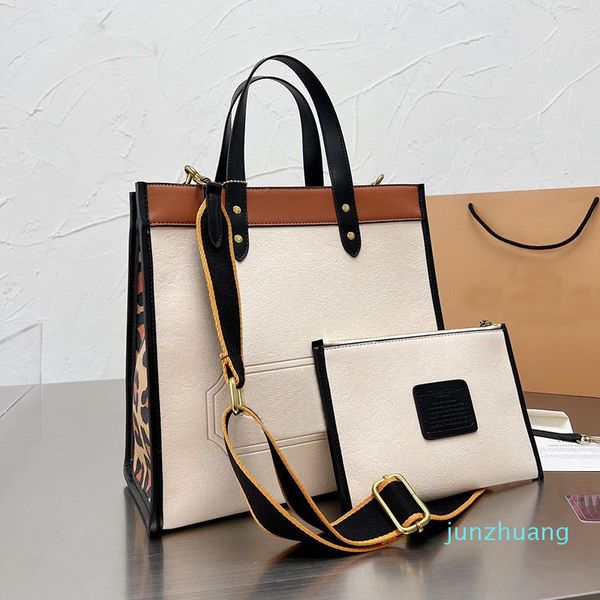 

2022 shopping women bag mummy handbags purse corssbody bags genuine leather side leopard print fashion letters two piece set 30cm