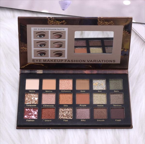 

earth & ocean eyeshadow palette 18 matte & shimmer shades ultra-pigmented luxe formula