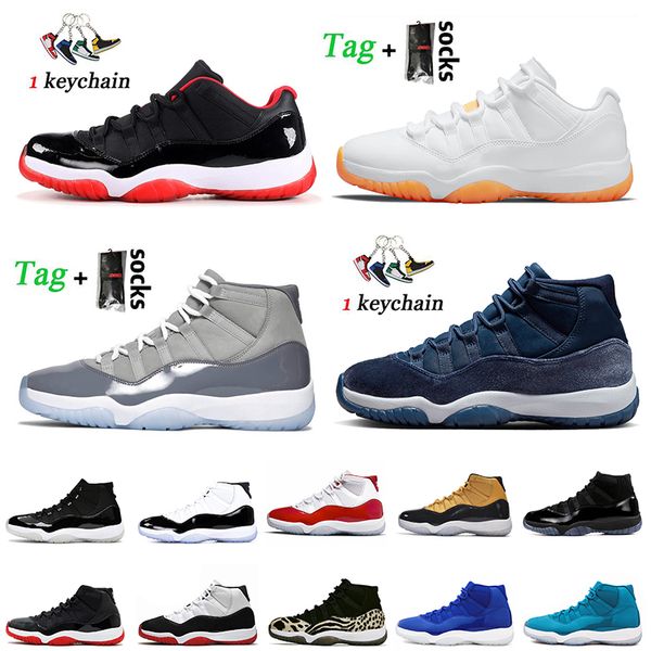 

2023 new jumpman 11 11s mens basketball shoes midnight navy retro sneakers high og bred cherry cool grey black yellow space jam platinum jor