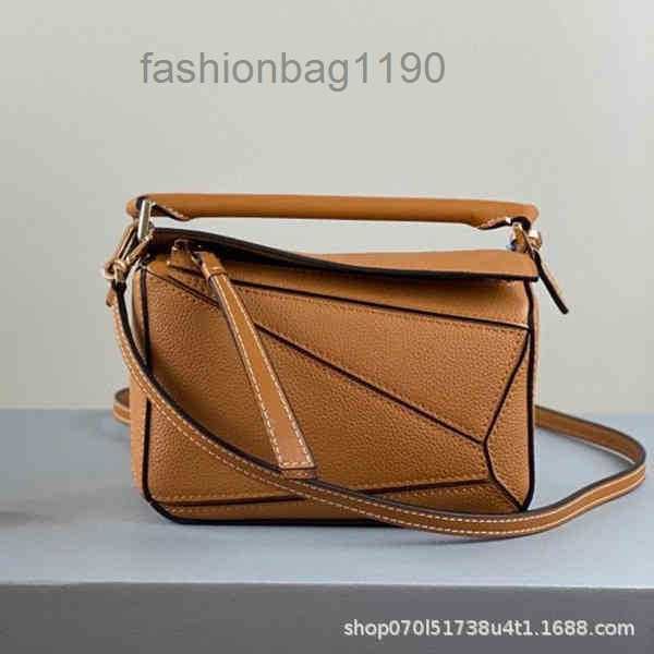 

bags bag designer loews 2023 fashion leather mini geometric portable splicing soft leather women's single diagonal pill2vm4