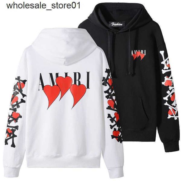 

men's hoodies designer sweatshirts amirs fashion letter youth sweatshirt men's fashion streetwear relaxed hoodies, Black