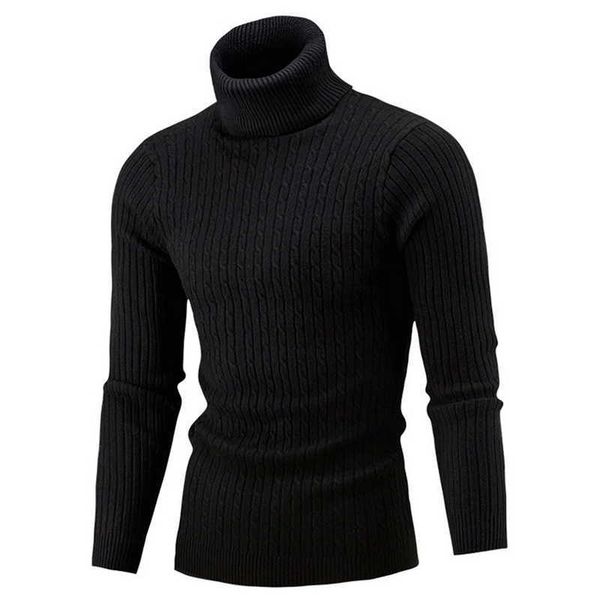 

men's sweaters turtleneck autumn winter rollneck warm knitted keep men jumper g221010, White;black
