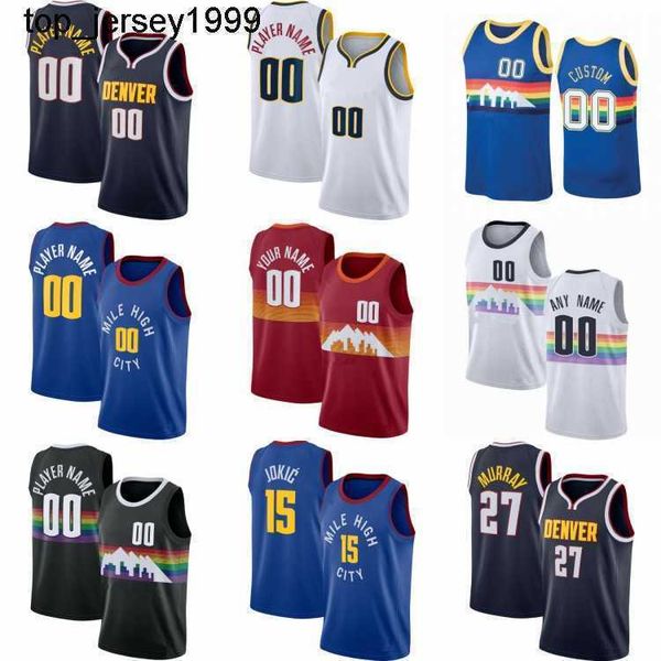 

michael 1 porter jr nikola aaron 50 gordon jokic carmelo 15 anthony custom basketball jerseys jeff 32 green nah'shon 3 hyland austin 25, Black;red