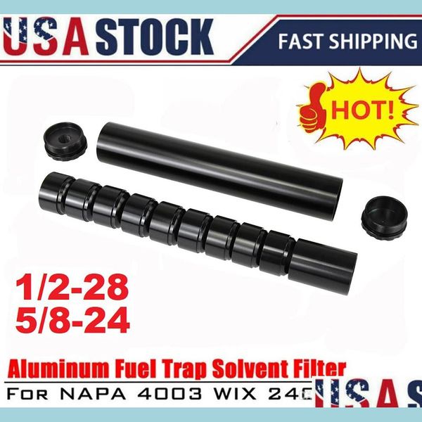 

fuel filter usa stock 1/2-28 5/8-24 fuel filters trap soent filter for napa 4003 wix 24003 6061-t6 mobiles parts pqy-aff15/16 drop de dhyhk