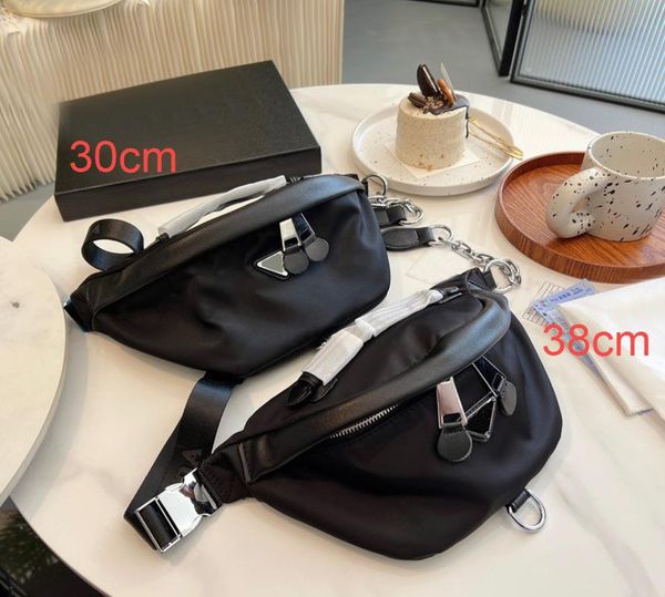 

designer womens waist bag fashion nylon men casual belt bags zipper chest fanny pack mens black bumbag leather crossbody sport fannypacks
