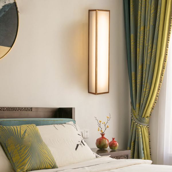 

high-grade household led wall lamps modern bedroom bedside lamp simple corridor staircase black wall light new chinese living room backgroun