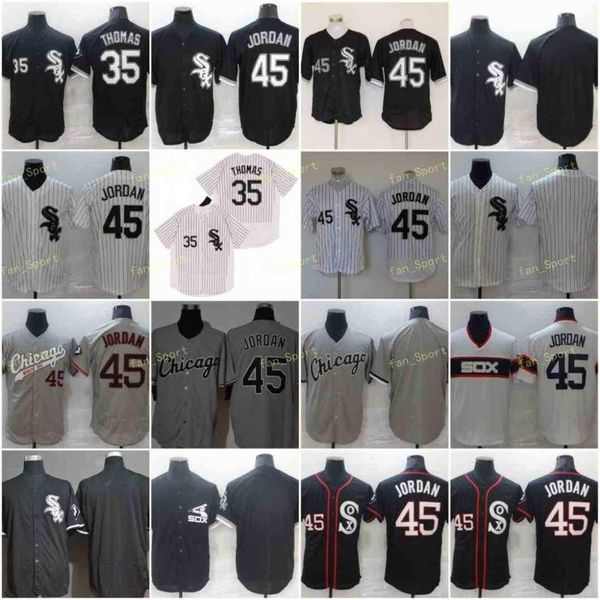 

college wear mens 35 frank thomas baseball jerseys 45 michael stitched flexbase cool base team black white grey