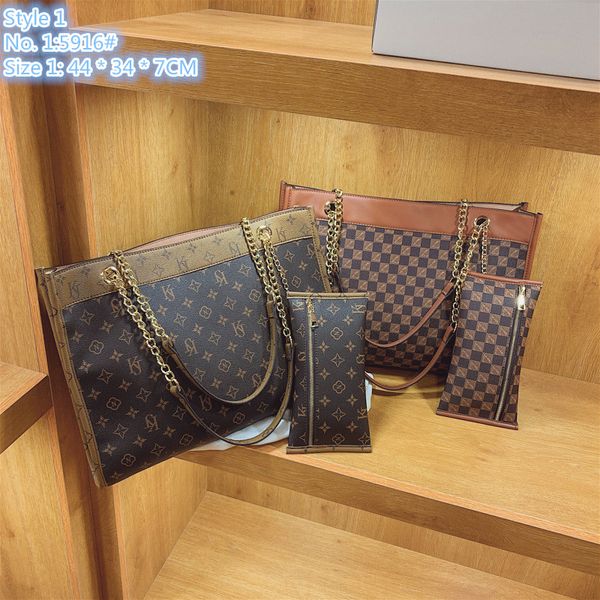 

wholesale factory ladies shoulder bags 2 styles street trend two-piece fashion backpack elegant retro printed tote bag large-capacity contra