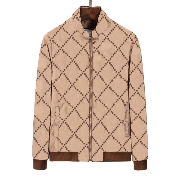 

mens jackets thin windbreaker zip hooded stripe outerwear quality hip hop designer coats armband fashion spring and autumn parkas size m-3xl, Black;brown