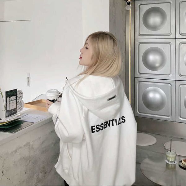 

designer mens hoodie fog sweatshirt women hoodies pullover casual sweater double thread autumn coat korean version loose versatile plush, Black