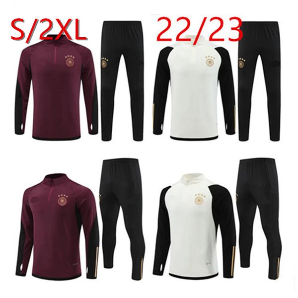 

2022 germanies soccer jersey tracksuit kroos gnabry werner draxler reus muller gotze football shirt germanys world training suit cup men kid, Black