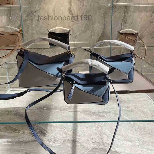 

bags loews designer fashion puzzle 2023 bag leather mini geometric portable splicing soft leather women's single diagonal pil ep9s