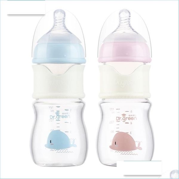 

baby bottles# ppsu baby milk feeding bottle wide-bore quick flush anti-colic born training accessories water botellas para cute 2110 dhygk