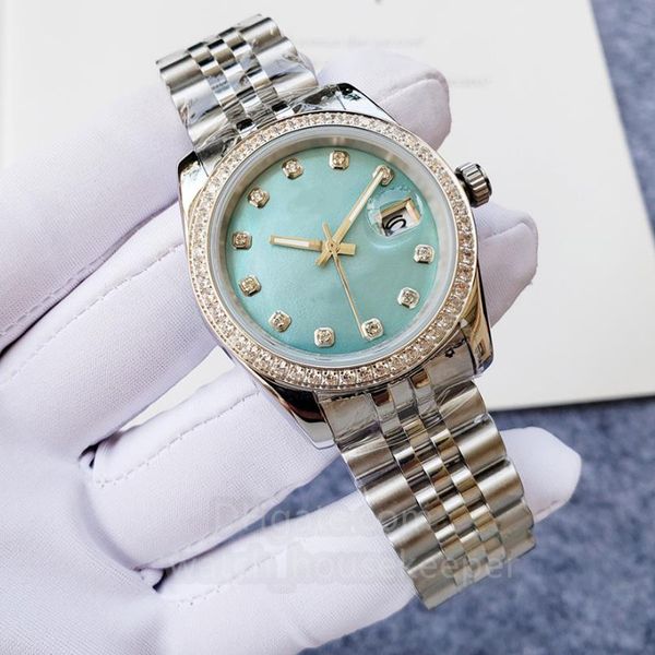

sapphire mechanical watch business calendar quality 36mm precision durable automatic moving 904l stainless steel waterproof, Slivery;brown