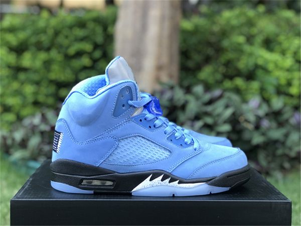 

shoes 5 unc 5s dv1310-401 university blue/black-white men sports sneaker original