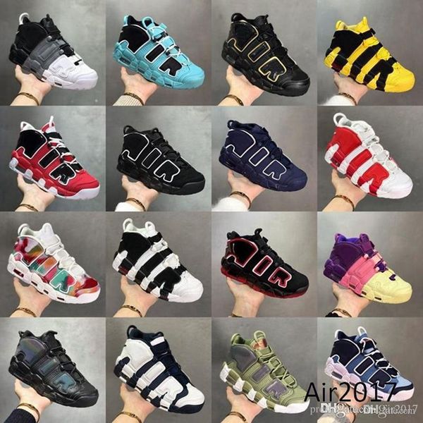 

2023 shoe uptempos scottie pippen mens womens basketball shoes rosewell raygun black university blue unc bulls hoops pack white varsity red