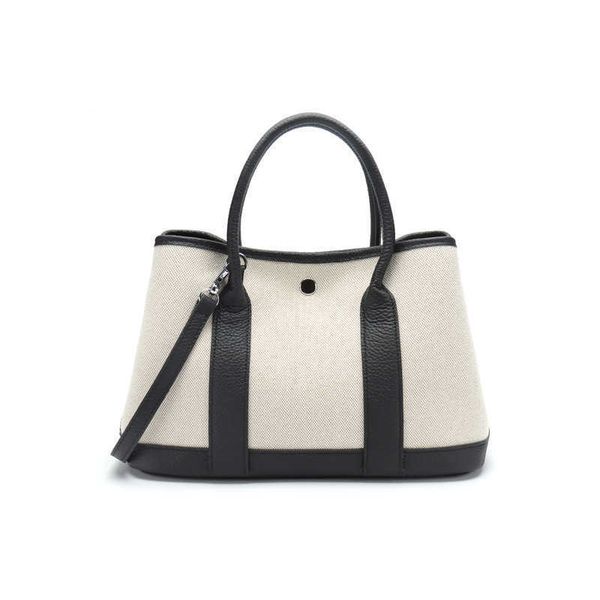 

classic garden party tote bag leather women's cow bag canvas garden party messenger shoulder handbag 25cnf