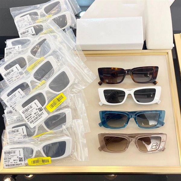 

designer square sunglasses men women 4382 vintage shades driving polarized sunglass male sun glasses fashion metal pland with box199n, White;black