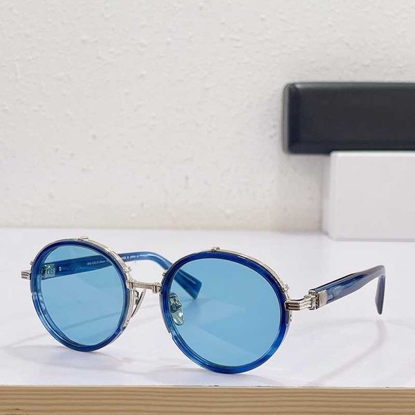 

r sunglasses full frame fashion design man bps-126c oval frames vintage popula style uv 400 protective, White;black