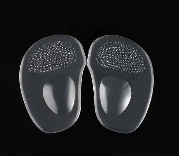 

200pair arch support cushion half insole massager silicone gel front feet shoe pads reusable cushion massage foot care tools sn276