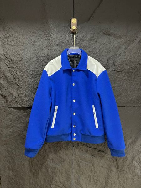 

men's jackets designer jacket mens baseball jackets sleeves blue bone embroidery coat men women hip-hop buttons outerwear sport, Black;brown