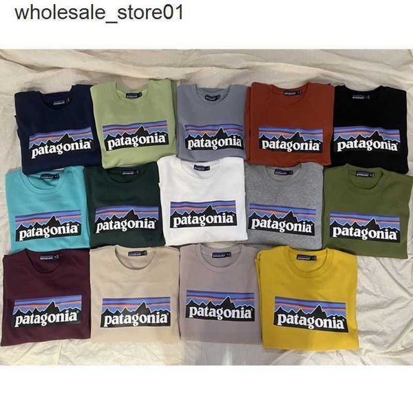 

new men's hoodies designer sweatshirts patagoniass plush thick warm round neck loose letter print lovers men's women's sweate, Black