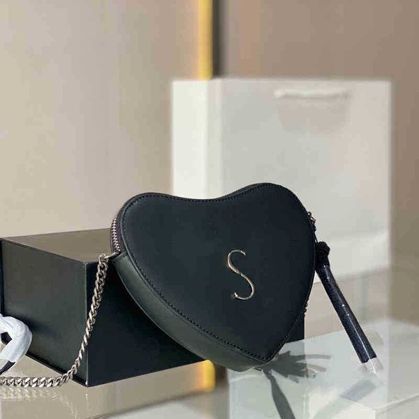 

evening bags bag shoulder ysbag heart designer bags leather handbag women chain crossbody ladies cute messenger bag purses 220907multi poch