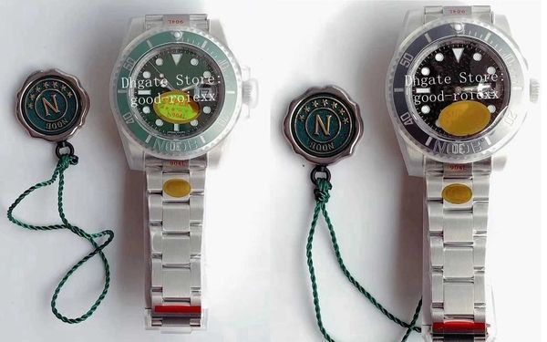 

mens watches v12 version black green ceramic automatic cal.3135 eta 3130 watch 904l steel noobf kif shock dive 116610 men waterproof youth