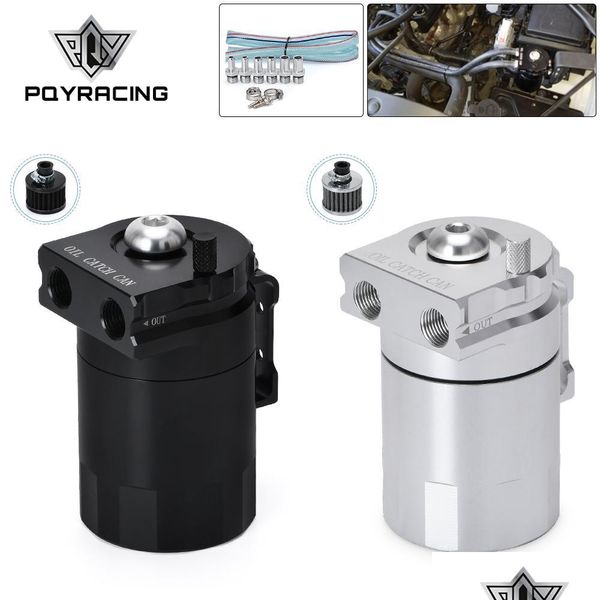 

fuel tank baffled aluminum oil catch can reservoir tank / with filter black sier pqy-tk64 drop delivery 2022 mobiles motorcycles part dhfur