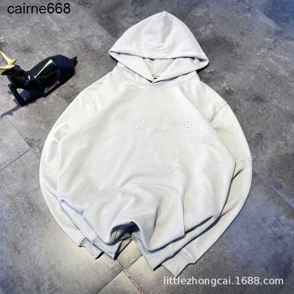 

designer women's hoodies sweatshirts autumn new concave convex three-dimensional letters loose style hooded women's alexanders cas, Black