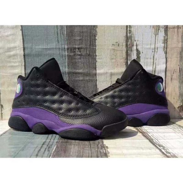 

dr shoes basketball sports sneaker court purple men black white 13s 13
