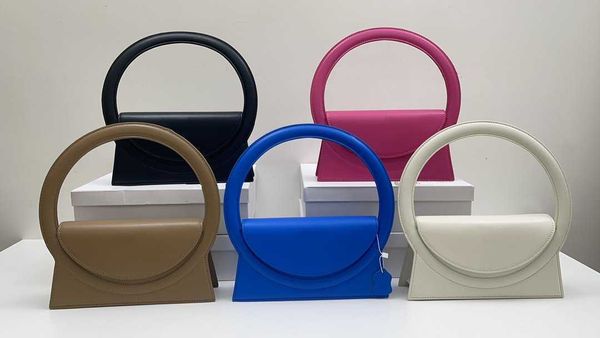 

designer unique big circle jacu bags shape fashion purse women totes bamboo mini shoulder cowskin genuine leather handbags