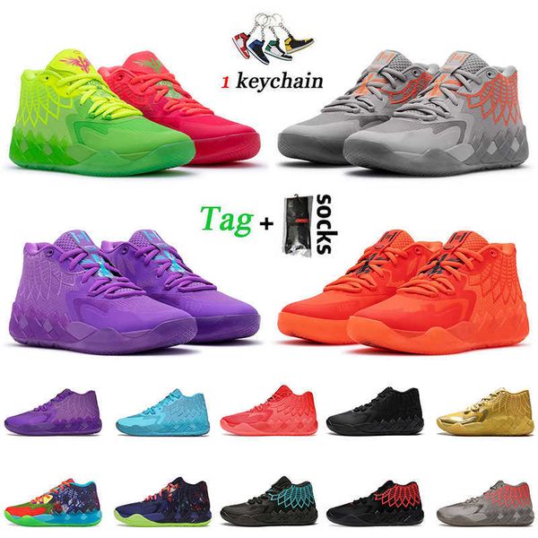 

mb1 basketball shoes 2022 fashion lamelo ball 1 mens trainers not from here black red blast rock ridge rick and morty galaxy be you unc