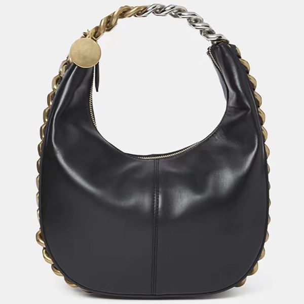 

designers womens frayme half moon shoulder bags leather woman black stella bag handbags mccartney purses