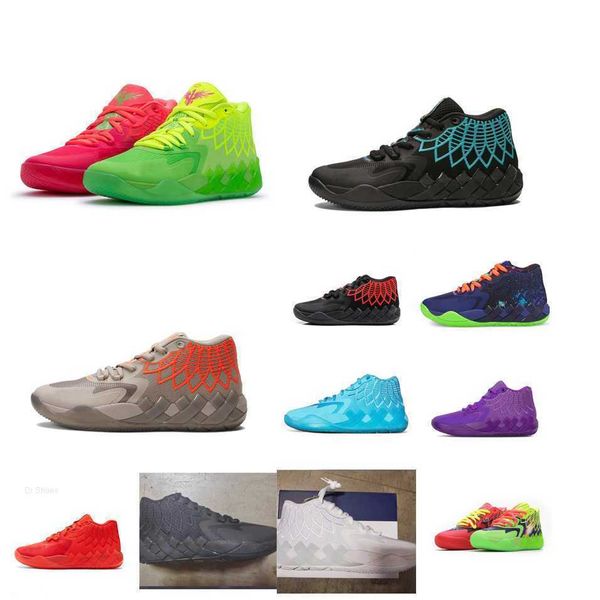 

mens lamelo ball mb. 01 basketball shoes red green purple black blue bred cool grey queen city what the easter bhm sneakers tennis with box