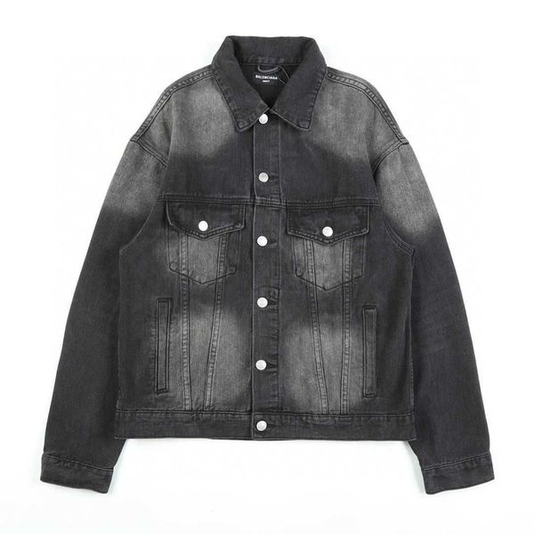 

men's jackets balencaigass designer fashion brand new earth embroidery fashion casual men women's jeans jacket, Black;brown