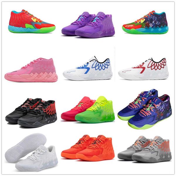 

buy lamelo ball mb01 rick morty men basketball shoes for 2022 sport shoe trainner sneakers us5.5-us12245v