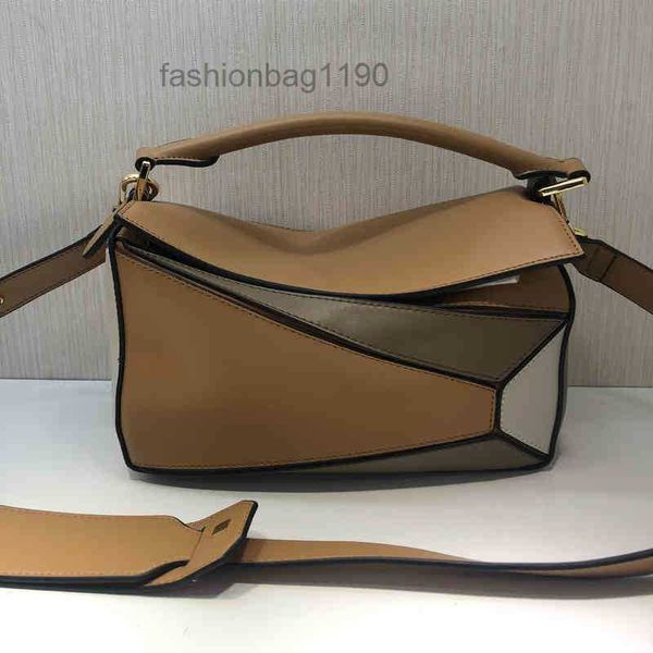

fashion bags leather loews bag designer mini geometric portable splicing soft leather women's one slanting pill 74oe
