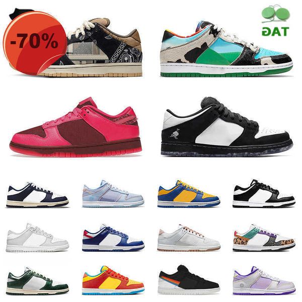 

panda chunk dunky cactus jack dunks lows running shoes sbs men women classic trainers sports black white grey fog unc vintage green lows