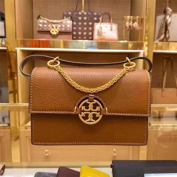

fashion leather shoulder bags torysbirch luxury designer bags tb women's bag spring and new miller cow leather shoulder portable fashio