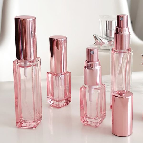 

rose gold mini spray perfume bottle travel refillable cosmetic container atomizer aluminum bottle 4ml 9ml 20ml 30ml