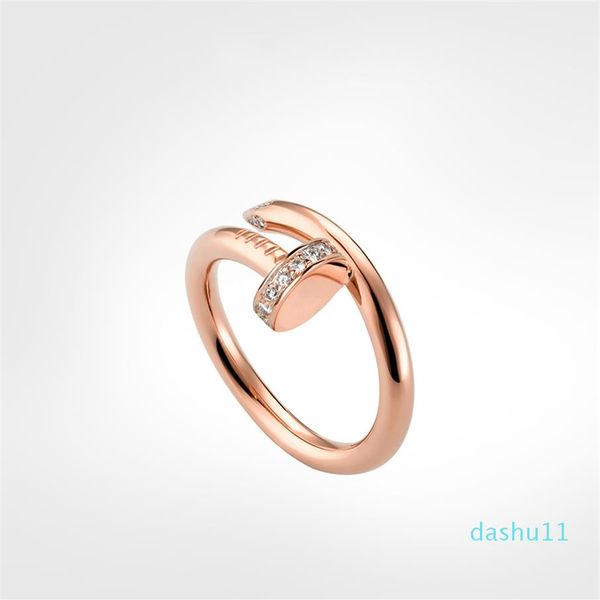 

2021 designer rings classic luxury designer jewelry women rings nail ring titanium steel gold-plated never fade not316p, Silver
