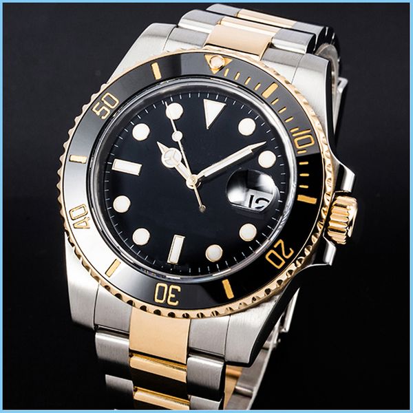 

mens quartz movement stainless steel watch waterproof 41mm luminous wristwatches brand luxury man watches, Slivery;brown