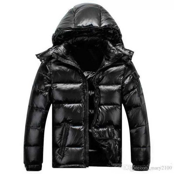 

designer luxury monclair classic winter men jackets women down fashion hip hop cap pattern print coats outdoor warm parkas coat, Black
