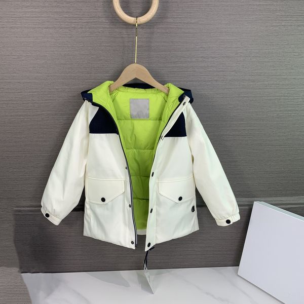 

Baby Kids Winter Down Coat: Hooded Fashionable Thick Warm Jacket for Boys & Girls, Black