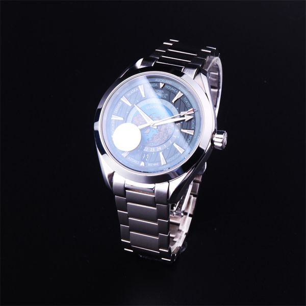 

n1 luxury watch mens watches 43mm 8938 automatic mechanical movement fine steel case wristwatches waterproof 01, Slivery;brown