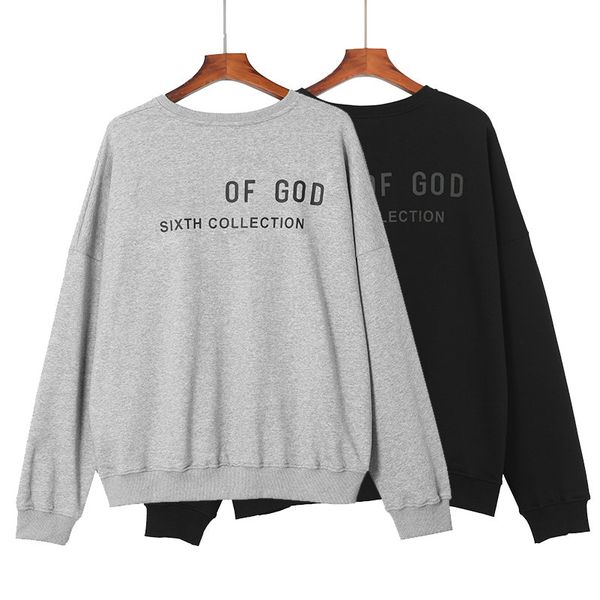 

women cotton sweatshirt with flocked paris fear logo hoodies men sweatshirts reflective letters printing fleece oversized hoodie hip hop str, Black